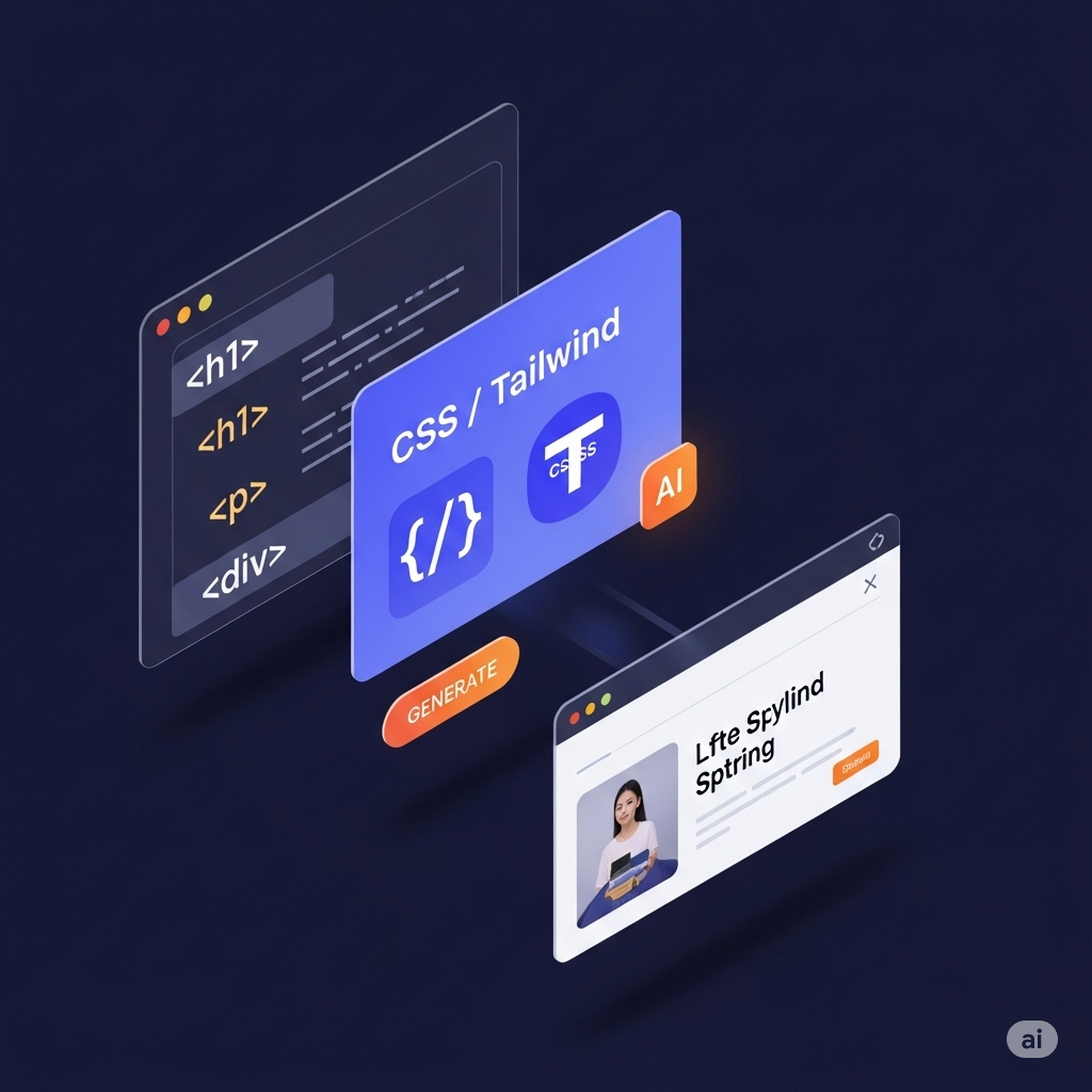 Tailwind CSS applied to create clean, responsive layout